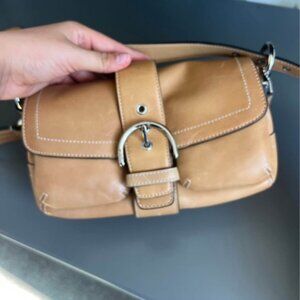 Tan Vintage Coach Handbag
